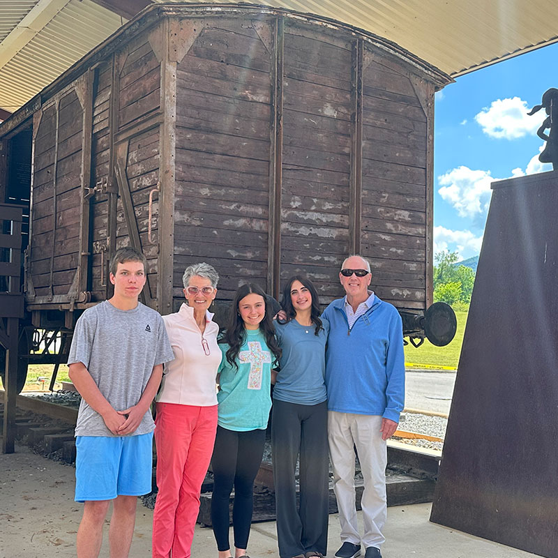 Ollie and Janice at the Children's Holocaust Museum